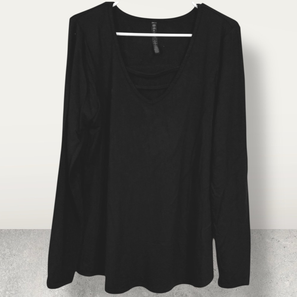 🌺𝗚𝗔𝗜𝗔𝗠 V NECK 𝗟𝗢𝗡𝗚 𝗦𝗟𝗘𝗘𝗩𝗘 𝗥𝗔𝗬𝗢𝗡 𝗦𝗛𝗜𝗥𝗧
